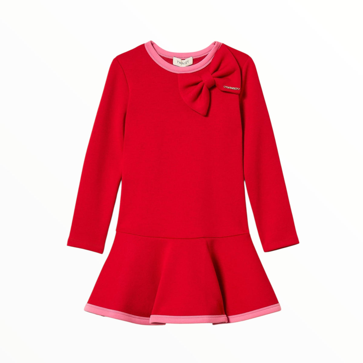 Abito Twinset con fiocco in neoprene