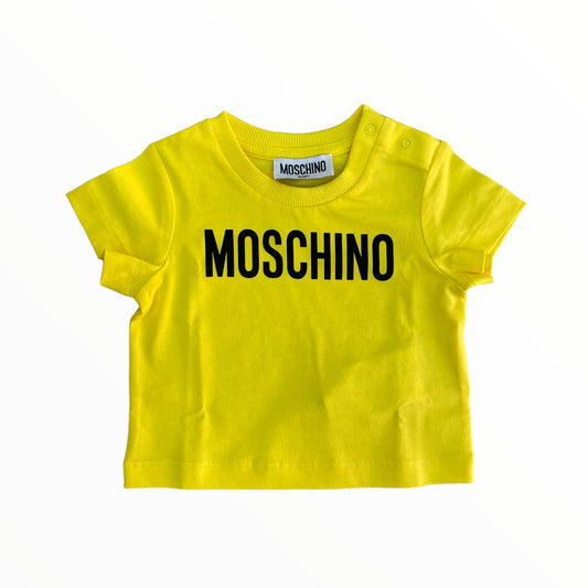 T-shirt Gialla Logo Moschino