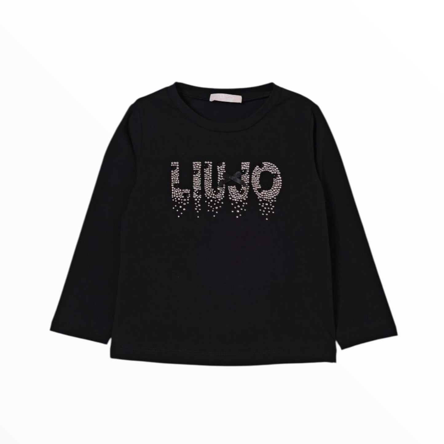 T-shirt Liu Jo con strass e fiocchetto