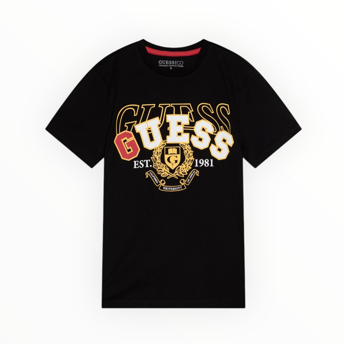 T-shirt doppio logo Guess