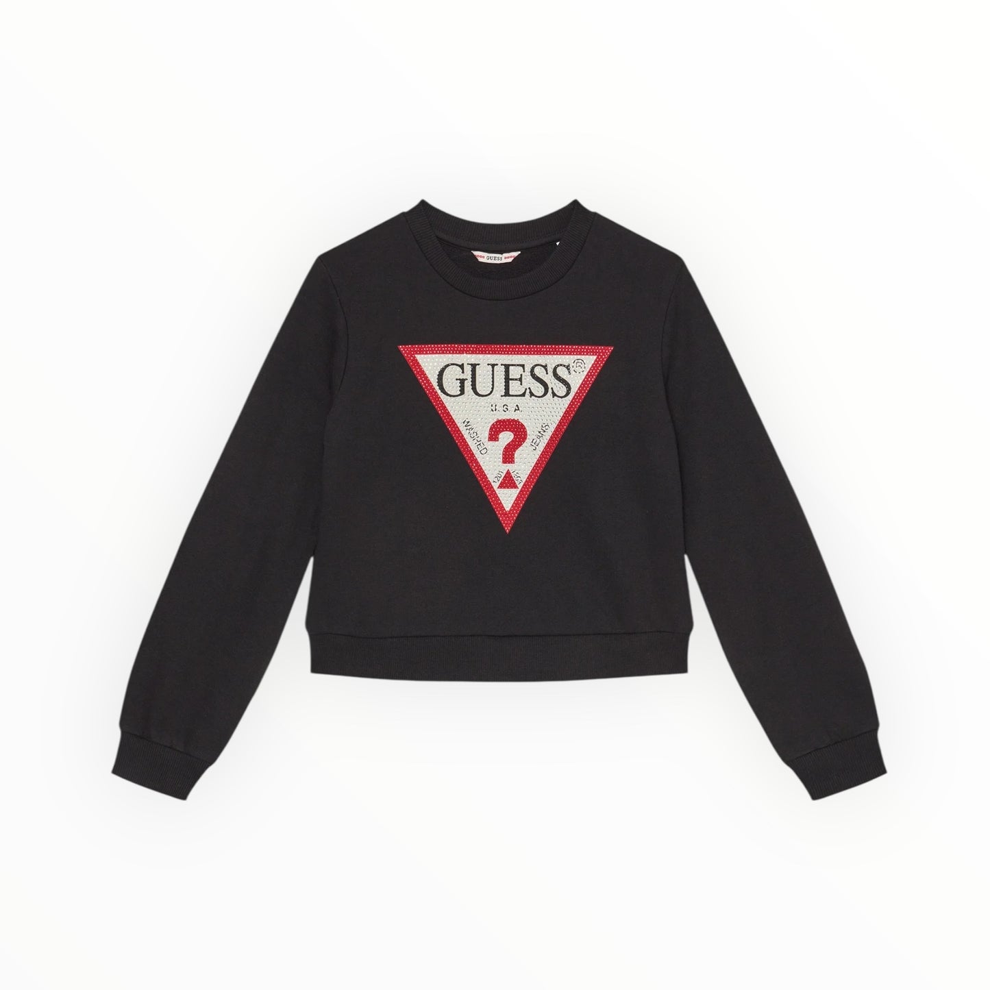 Felpa con strass modello scatola Guess