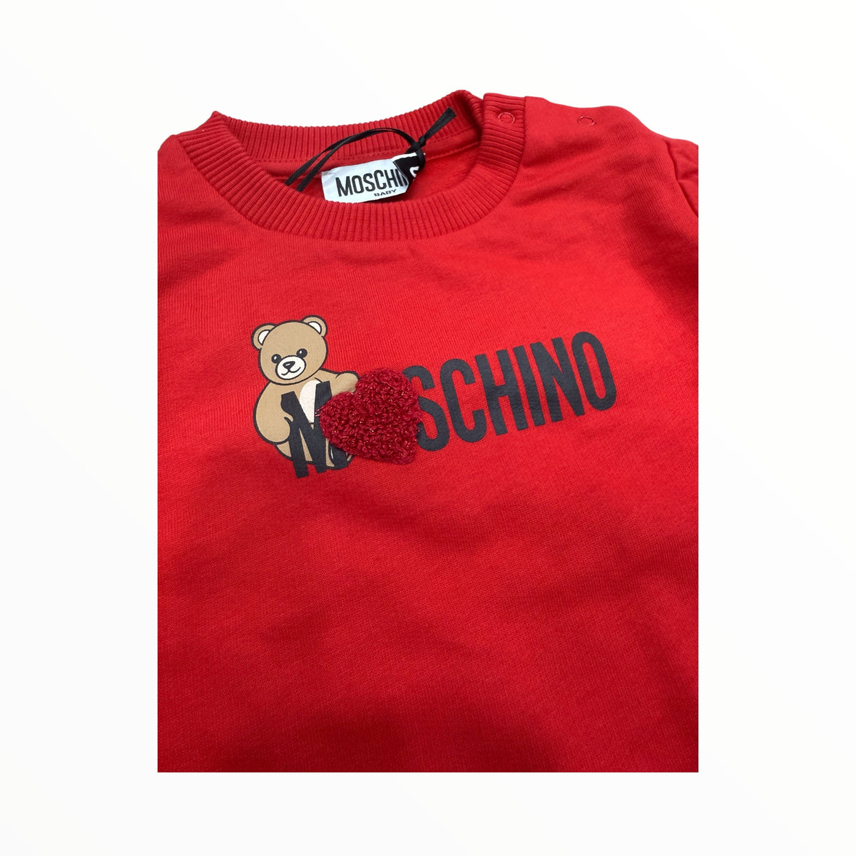 Felpa Moschino logo con cuore