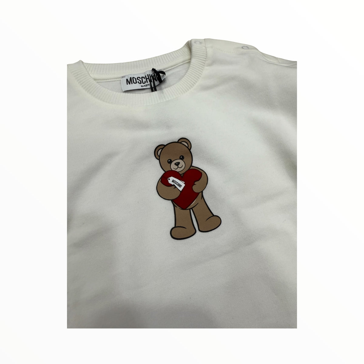 Felpa Moschino in caldo cotone teddy cuore