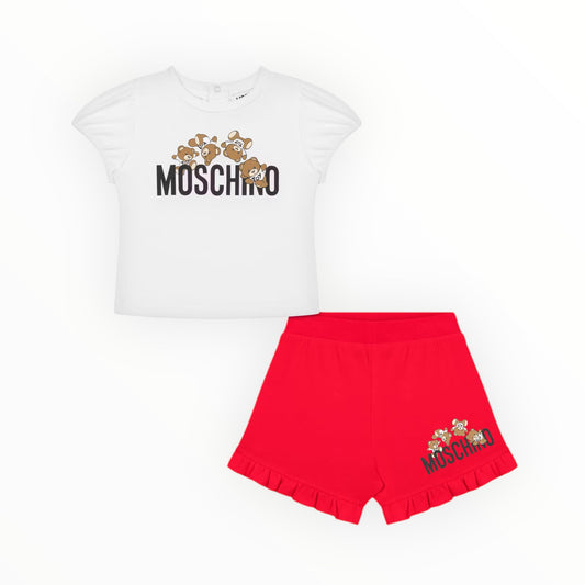Completo T-shirt E Short Moschino
