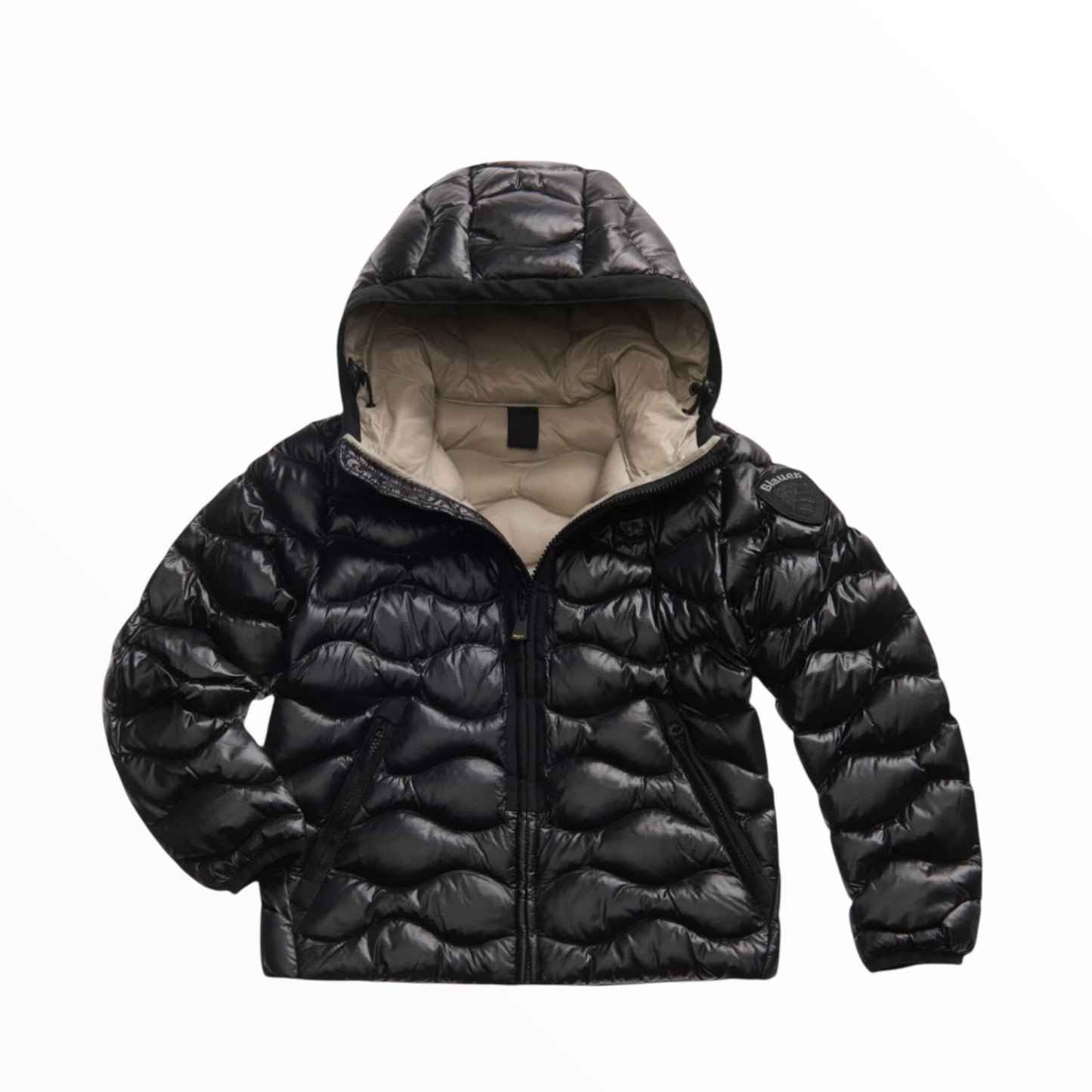 Piumino a onde maschile Blauer