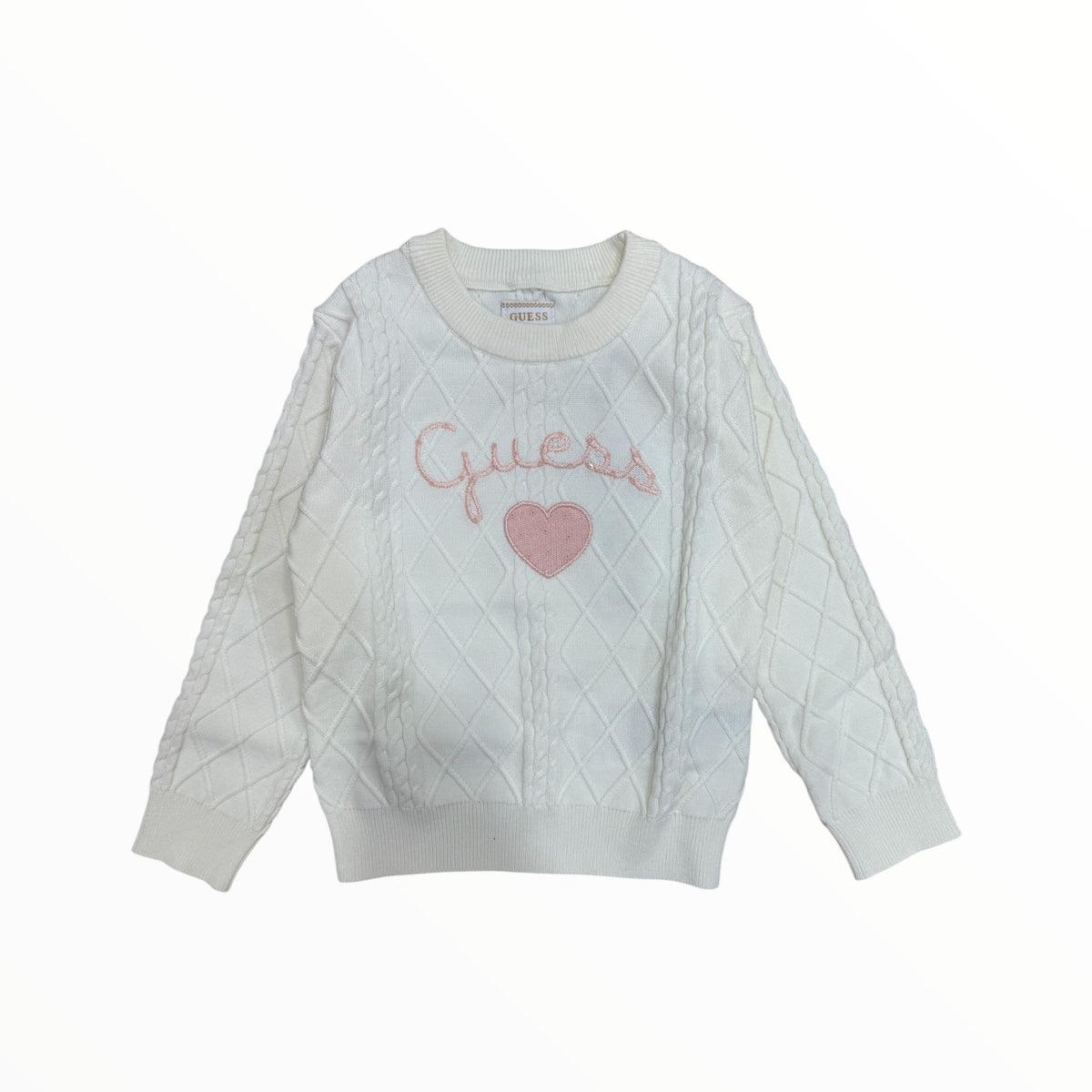 Maglione Guess rombi e trecce