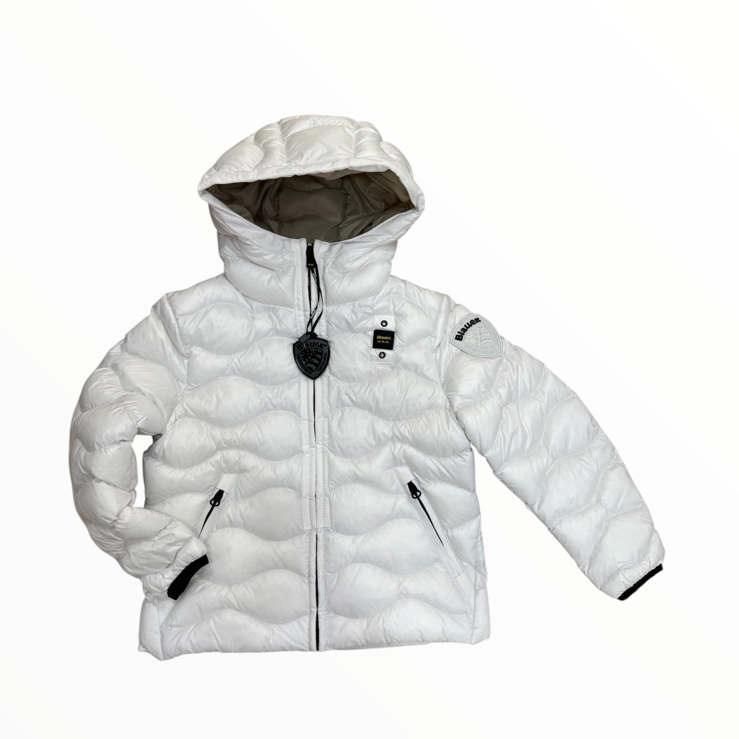 Piumino a onde maschile Blauer