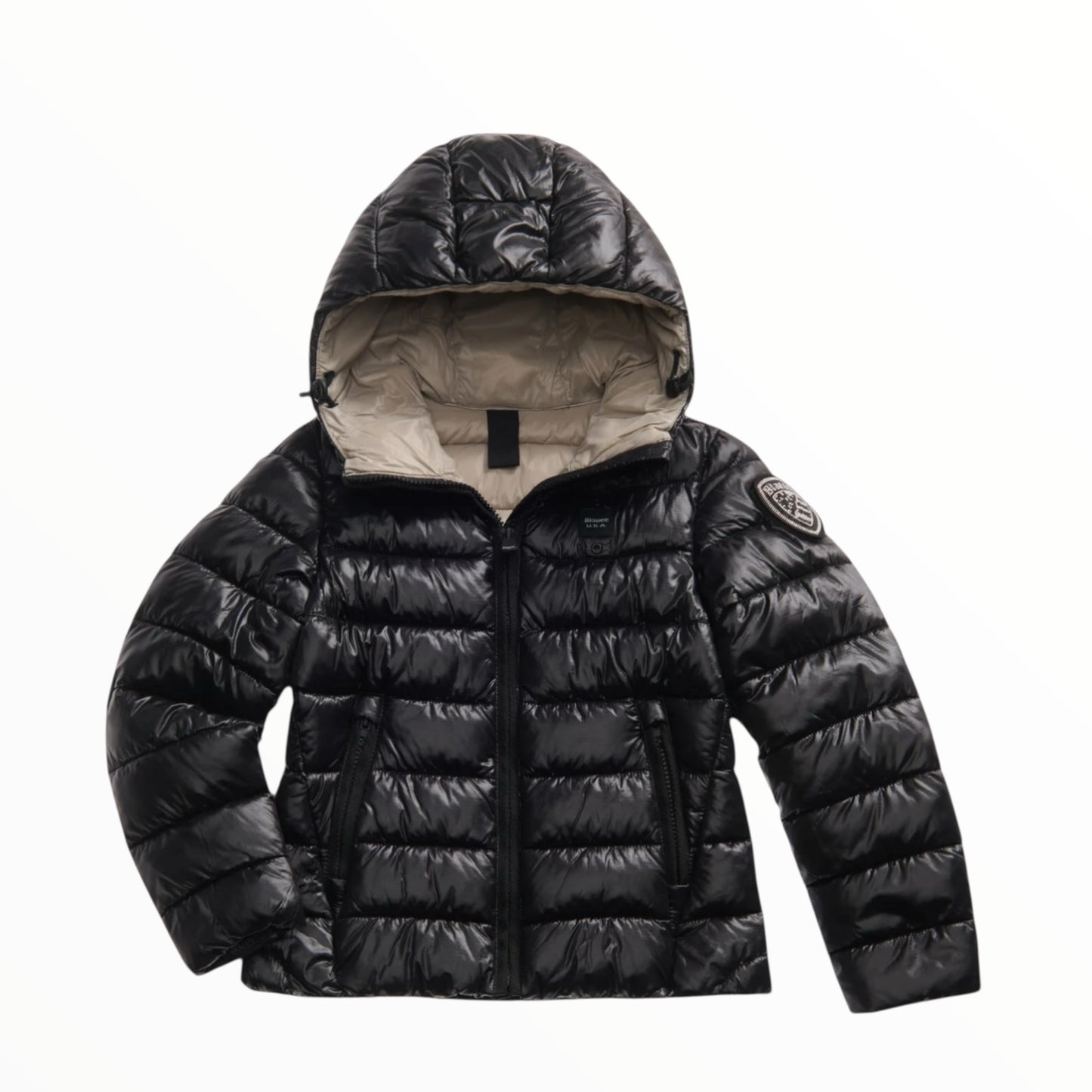 Piumino a righe con cappuccio Blauer