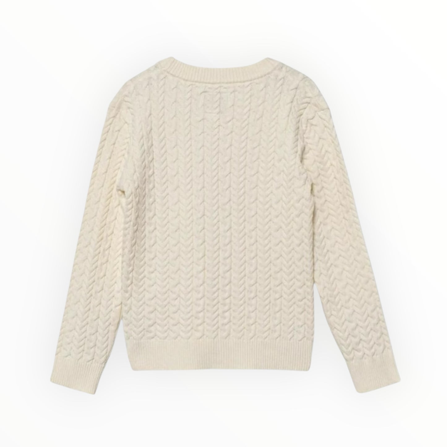 Maglione Guess intrecciato panna