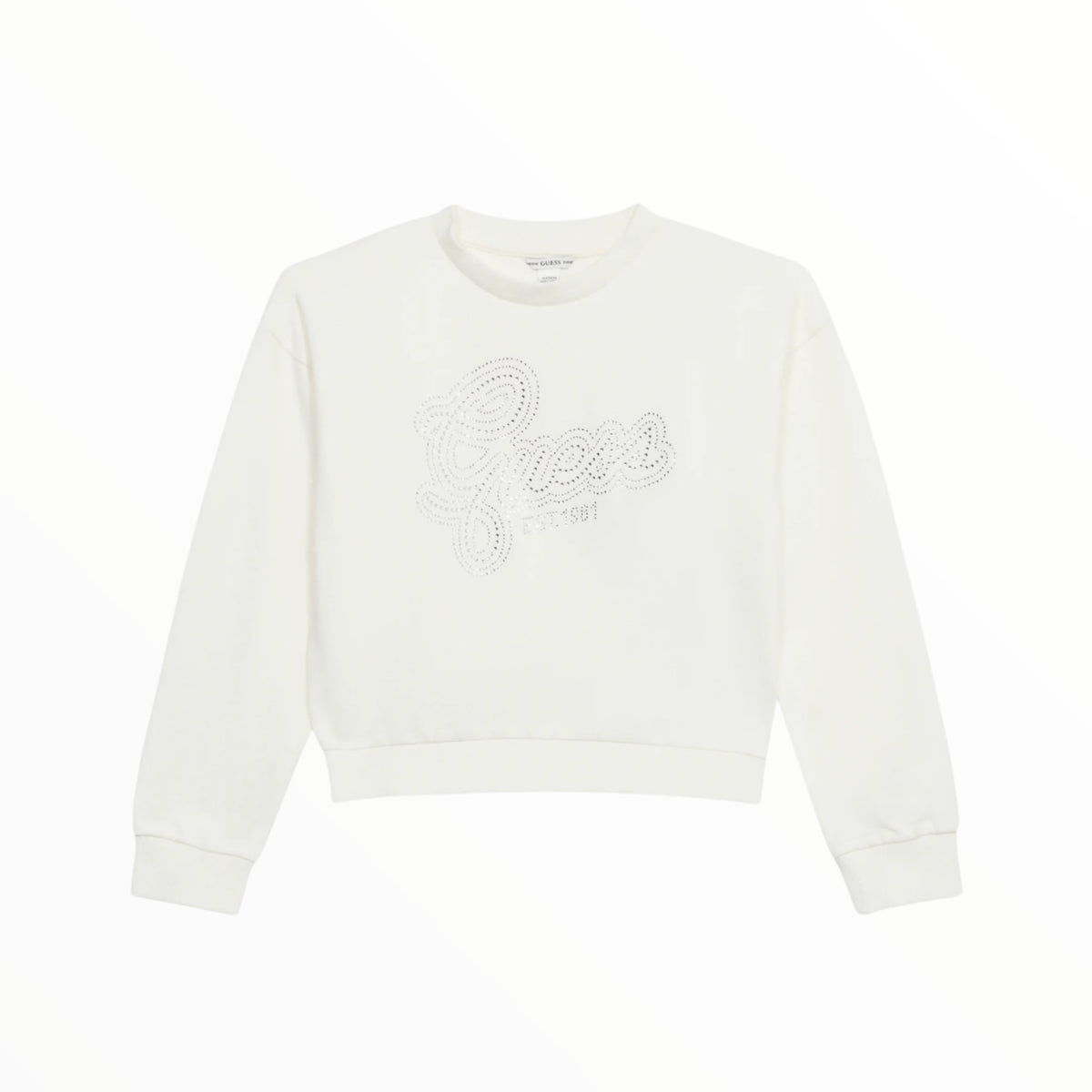 Felpa Guess crop con strass