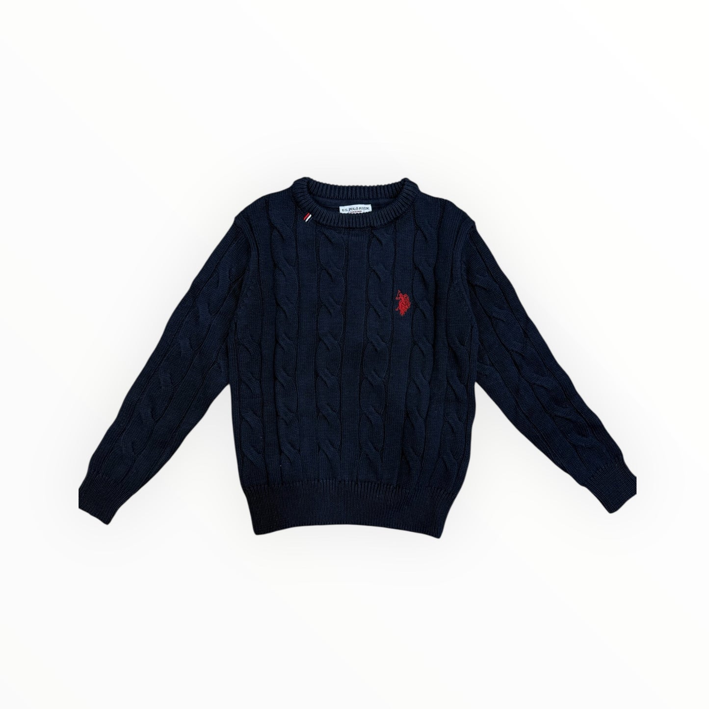 Maglione intrecciato Us Polo blu