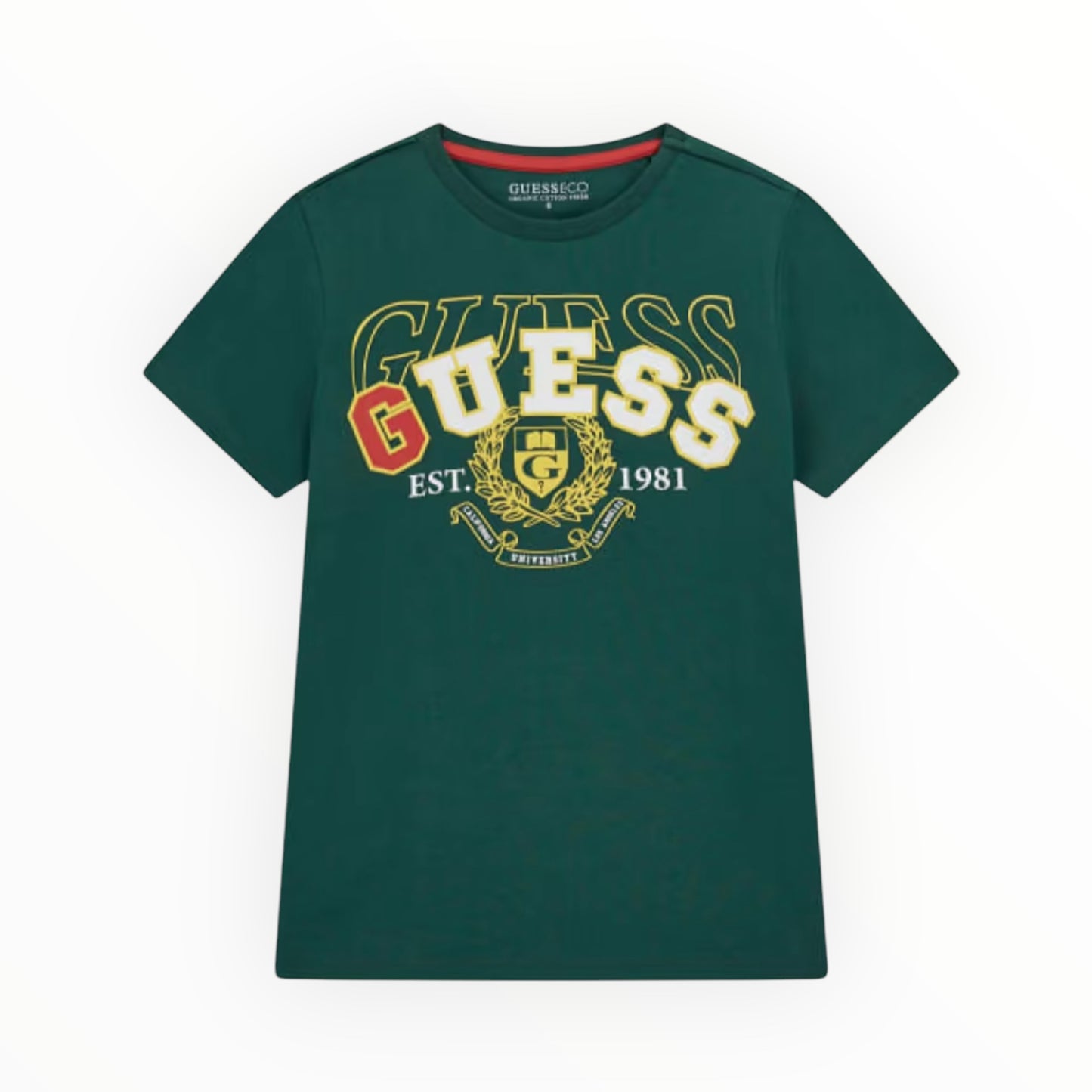 T-shirt doppio logo Guess
