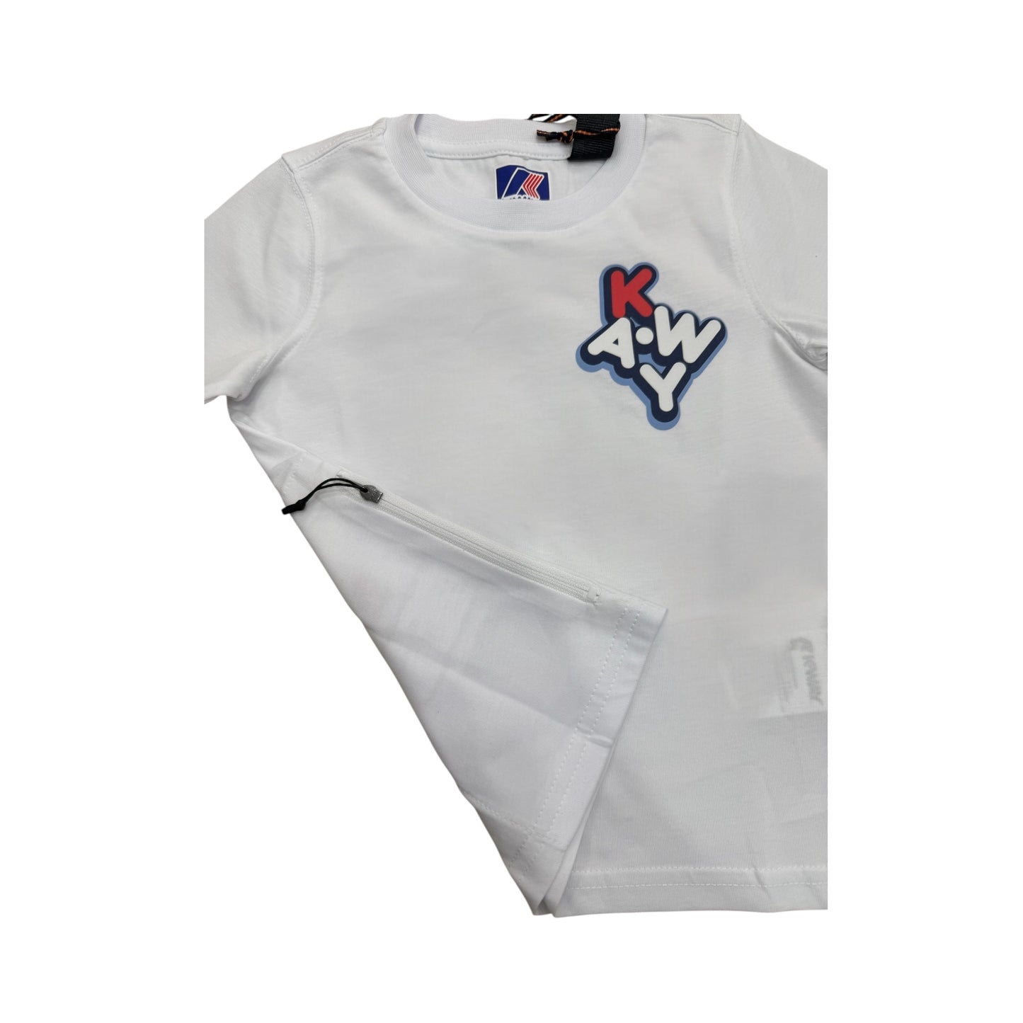 T-Shirt K-Way con tasca e zip