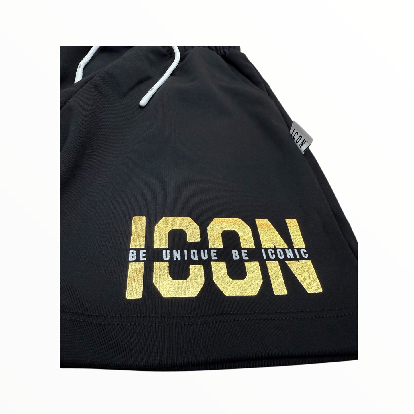Pantaloncino Icon logo oro