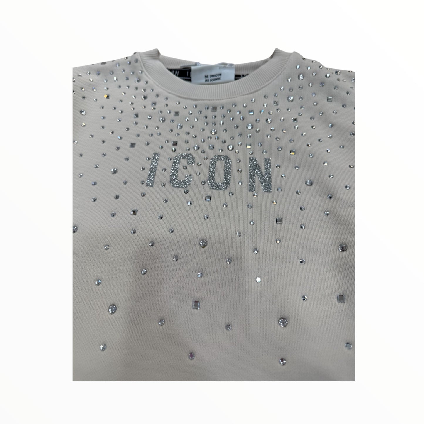 Felpa Icon con strass ragazza