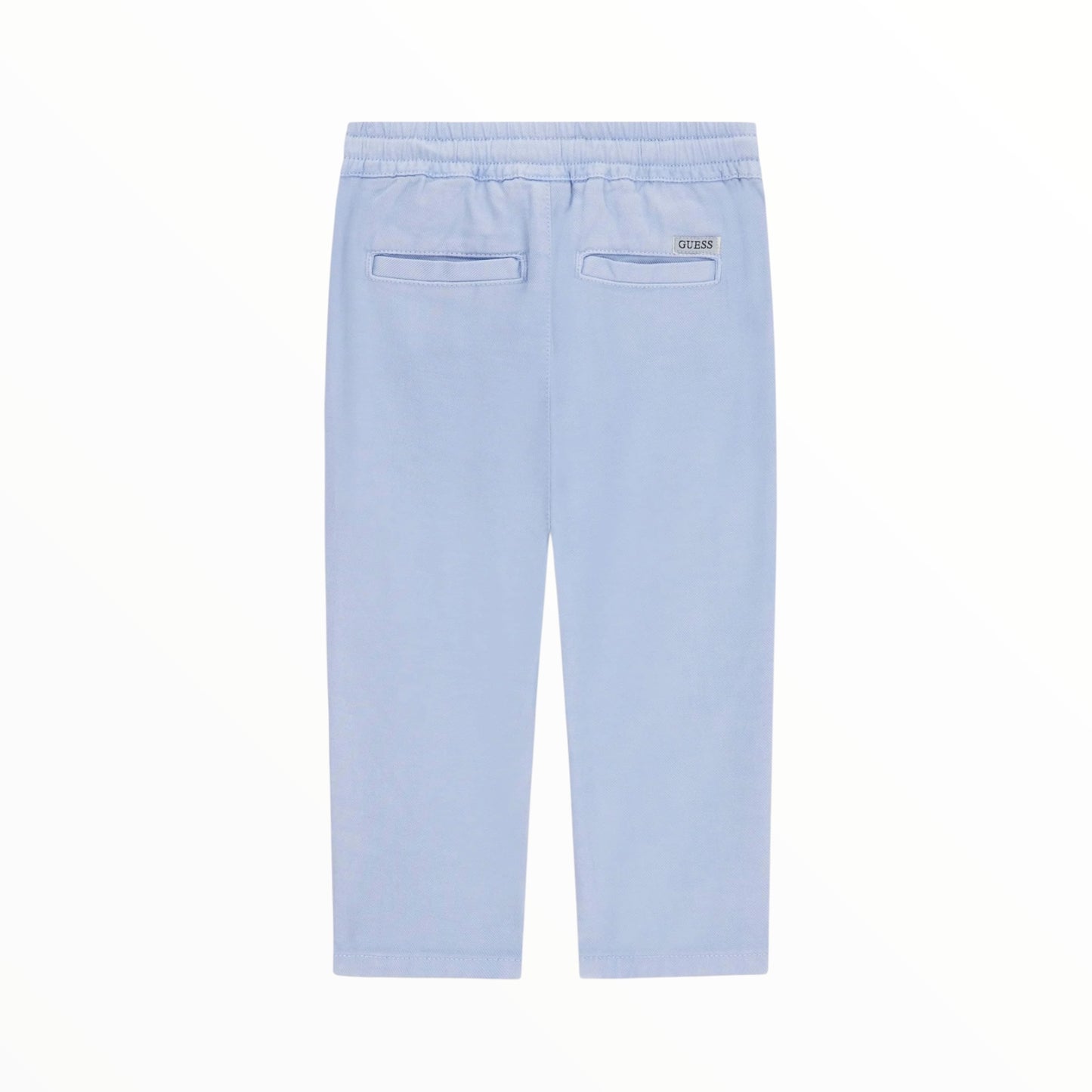 Pantalone misto lino celeste Guess