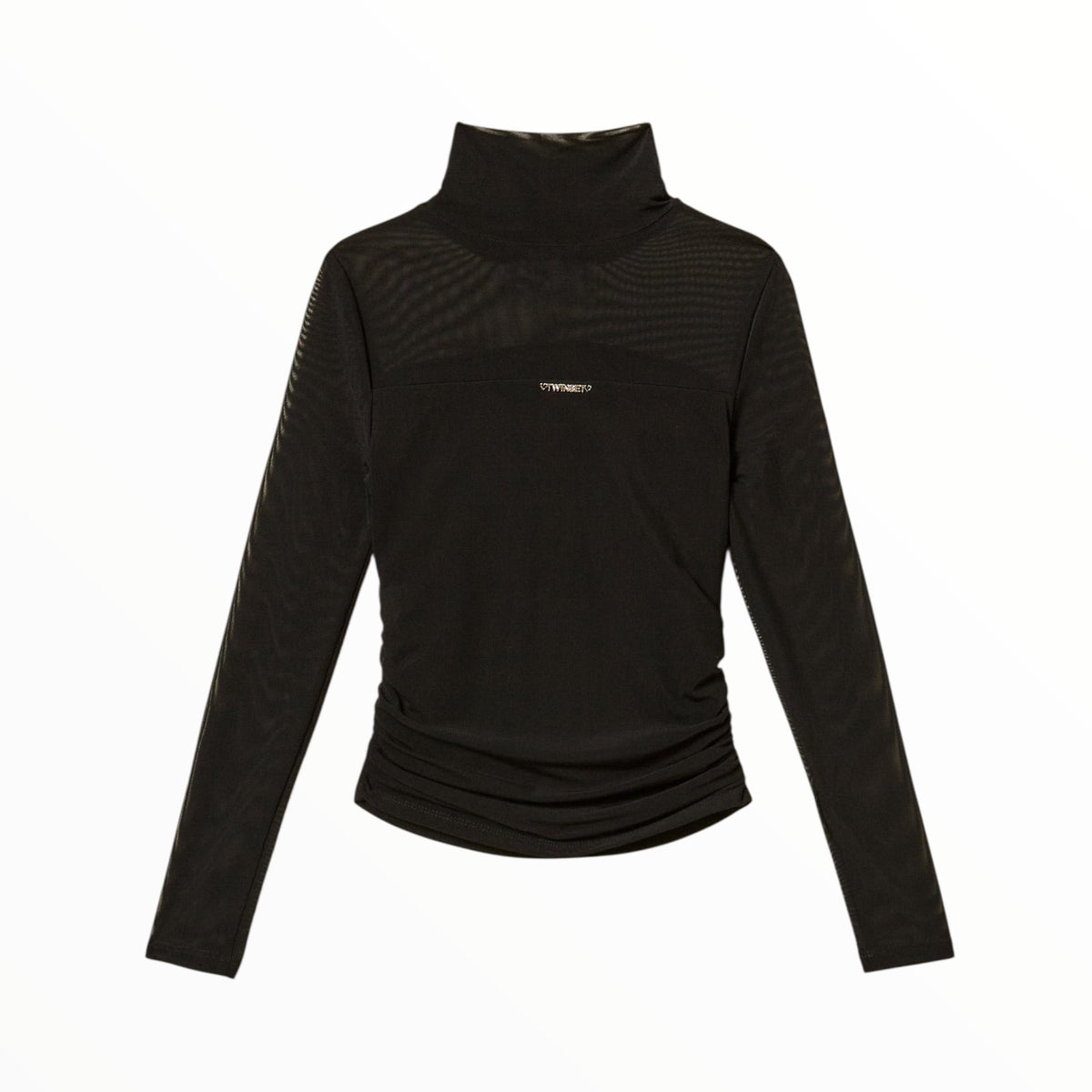 T-Shirt dolcevita Twinset in tulle