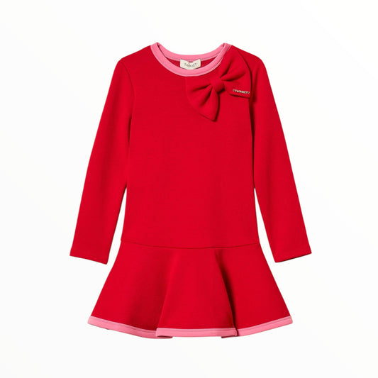Abito Twinset con fiocco in neoprene