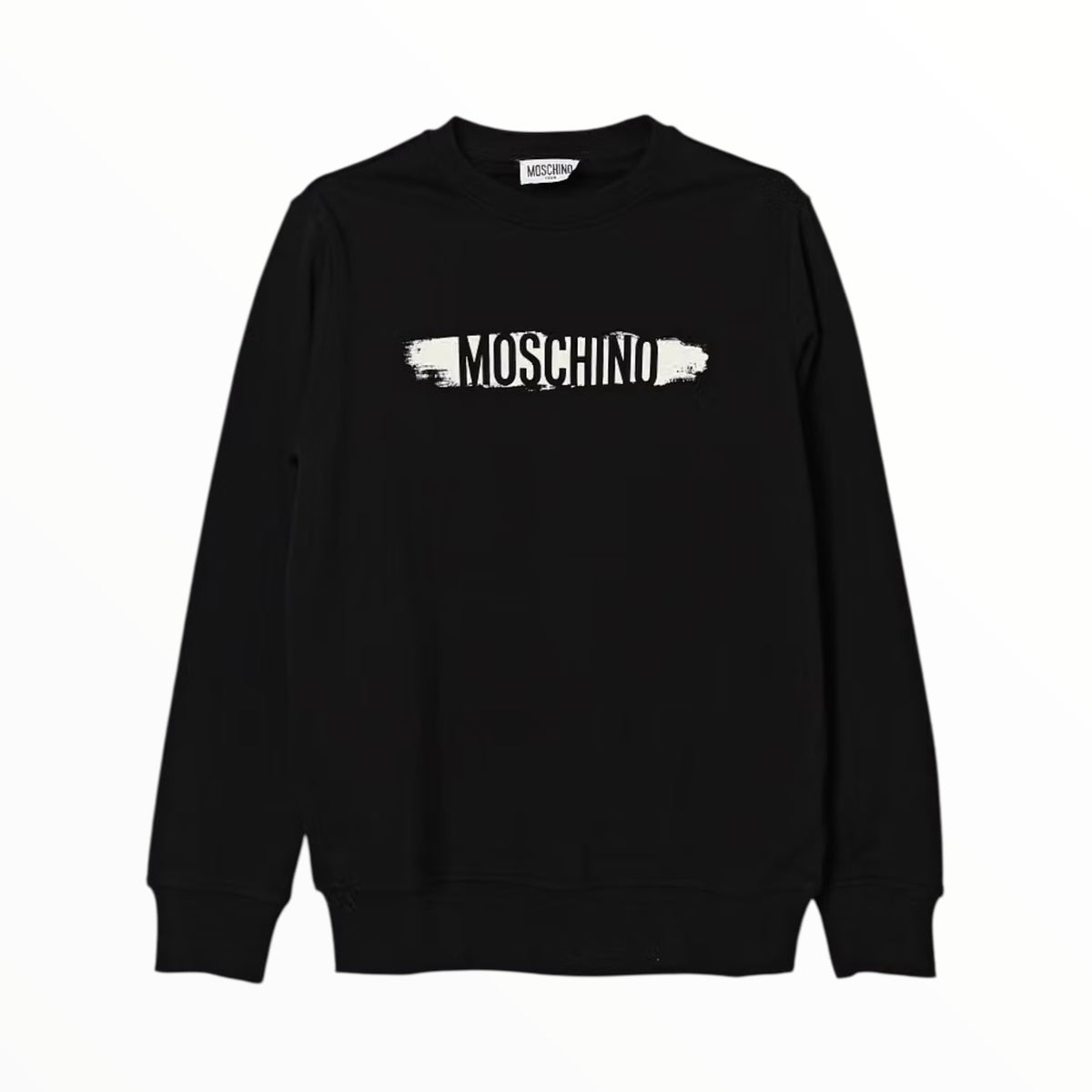 Felpa Moschino logo centrale