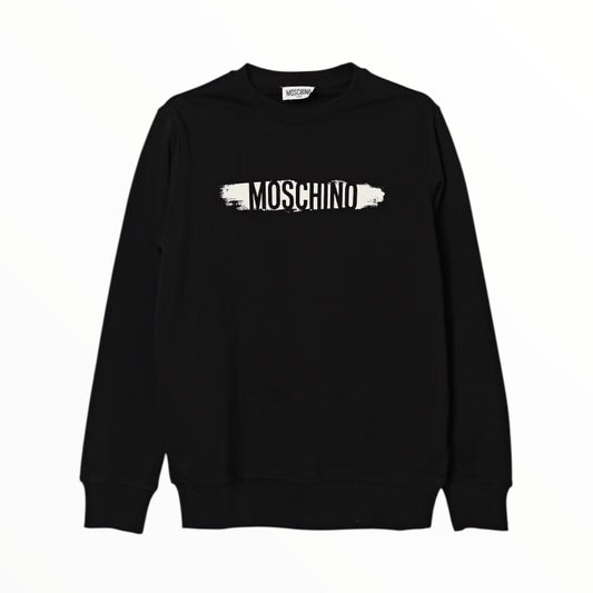 Felpa Moschino logo centrale