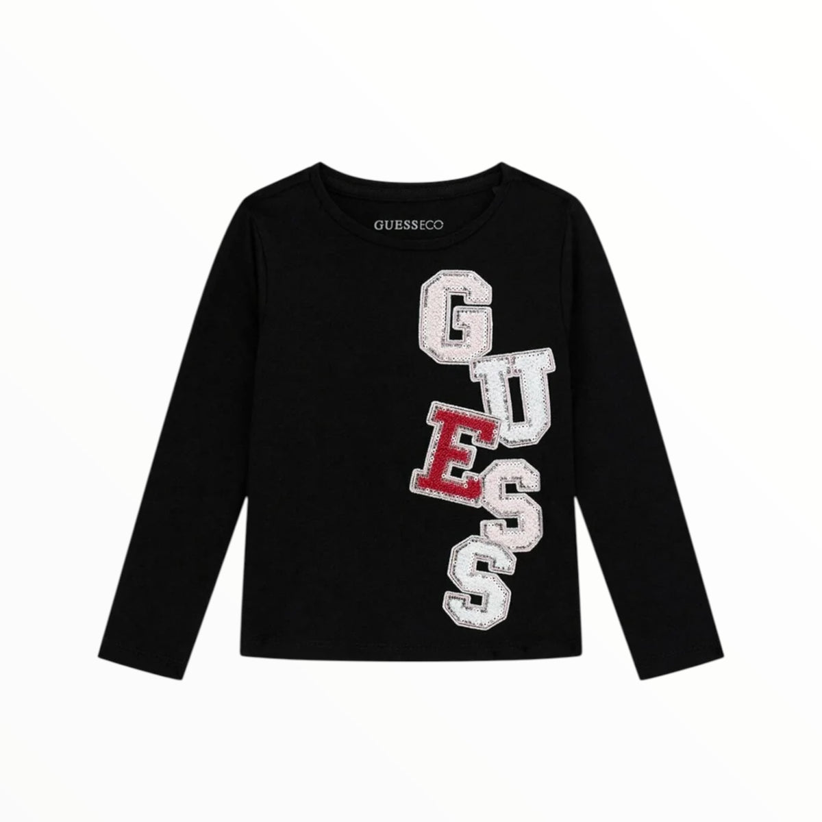 T-Shirt Guess bambina nera