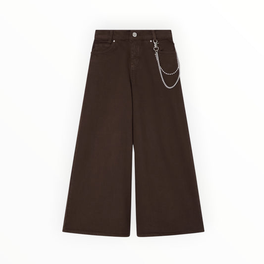 Pantaloni Liu Jo wide leg con catena