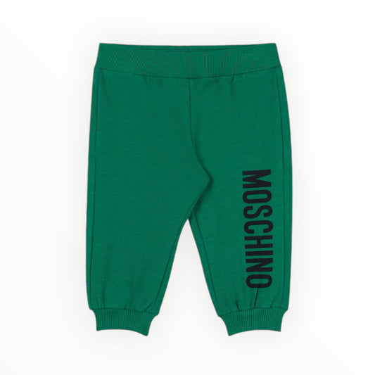 Pantalone in felpa Verde Logo Moschino