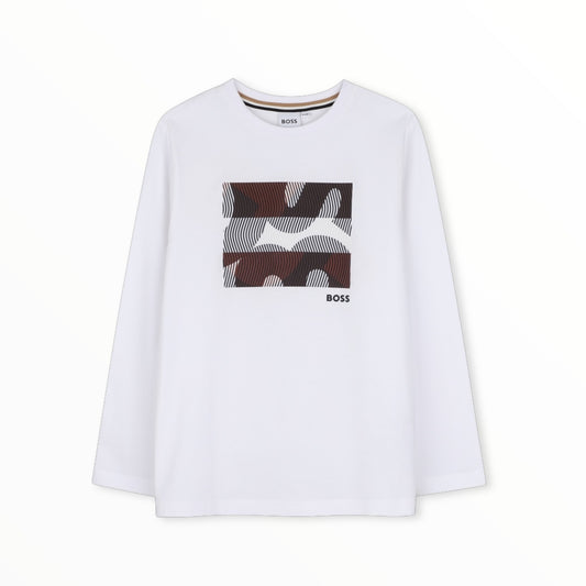 T-Shirt Boss con stampa