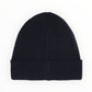 Cappello Tricot Con Risvolta Blu Boss