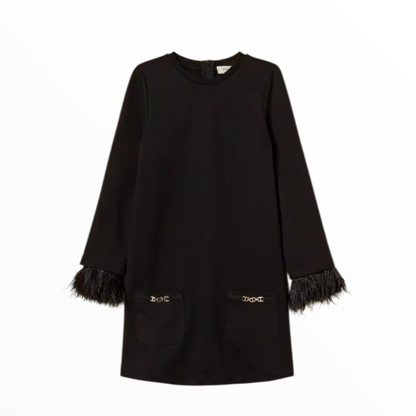 Abito con piume Twinset