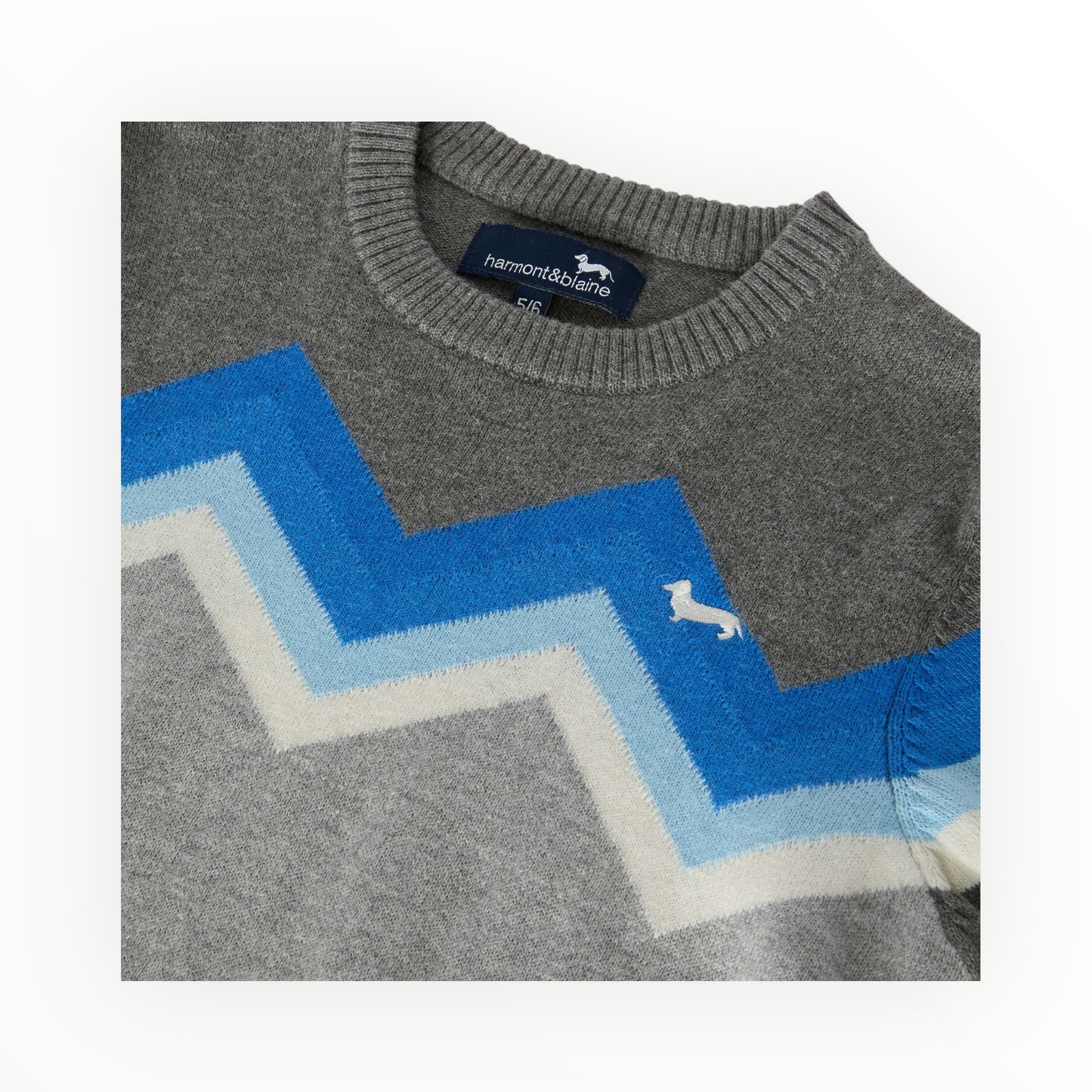 Pullover Con IntarsIo E Ricamo Logo Harmont & Blaine