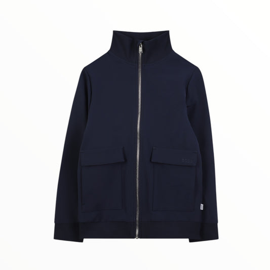 Felpa con zip in tessuto tecnico Boss
