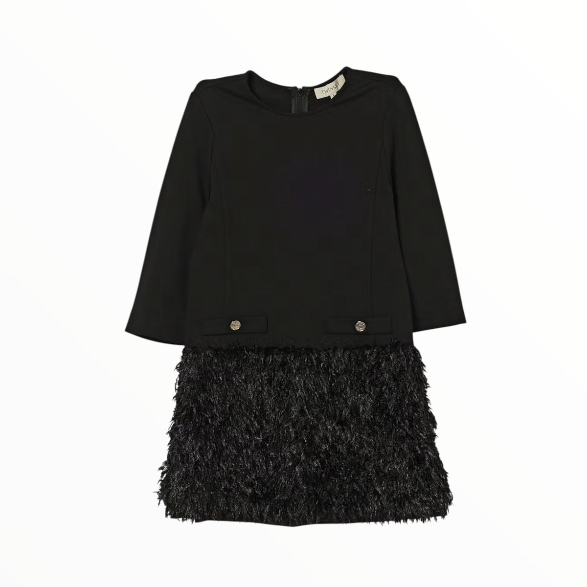 Abito Twinset con piume