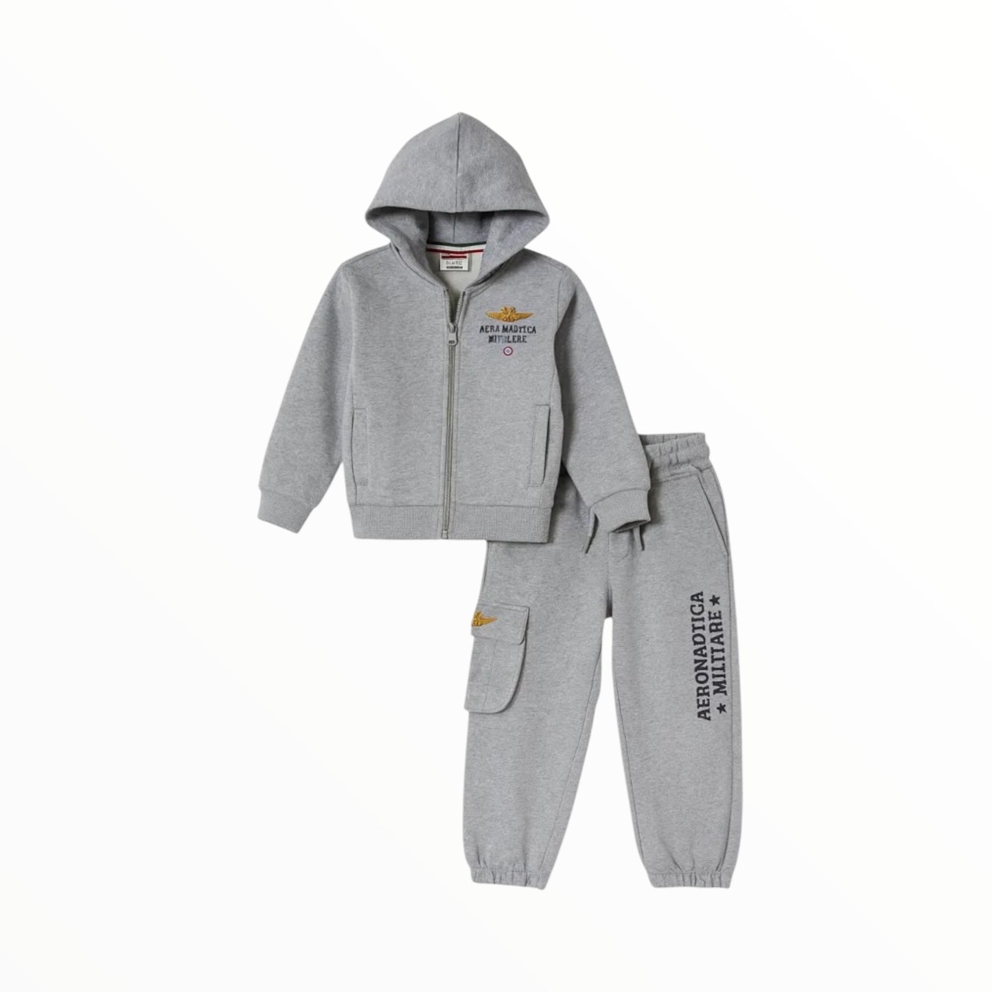Tuta con zip Aeronautica Militare grigia
