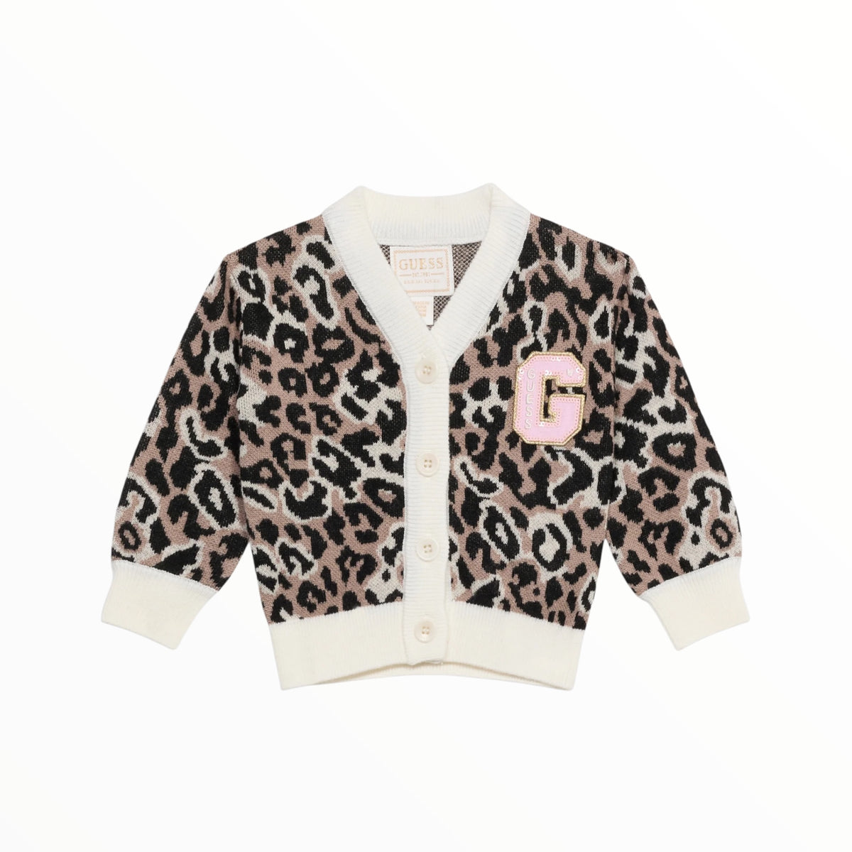 Cardigan Guess animalier bambina