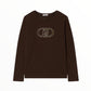 T-Shirt con logo Liu Jo monogram e strass