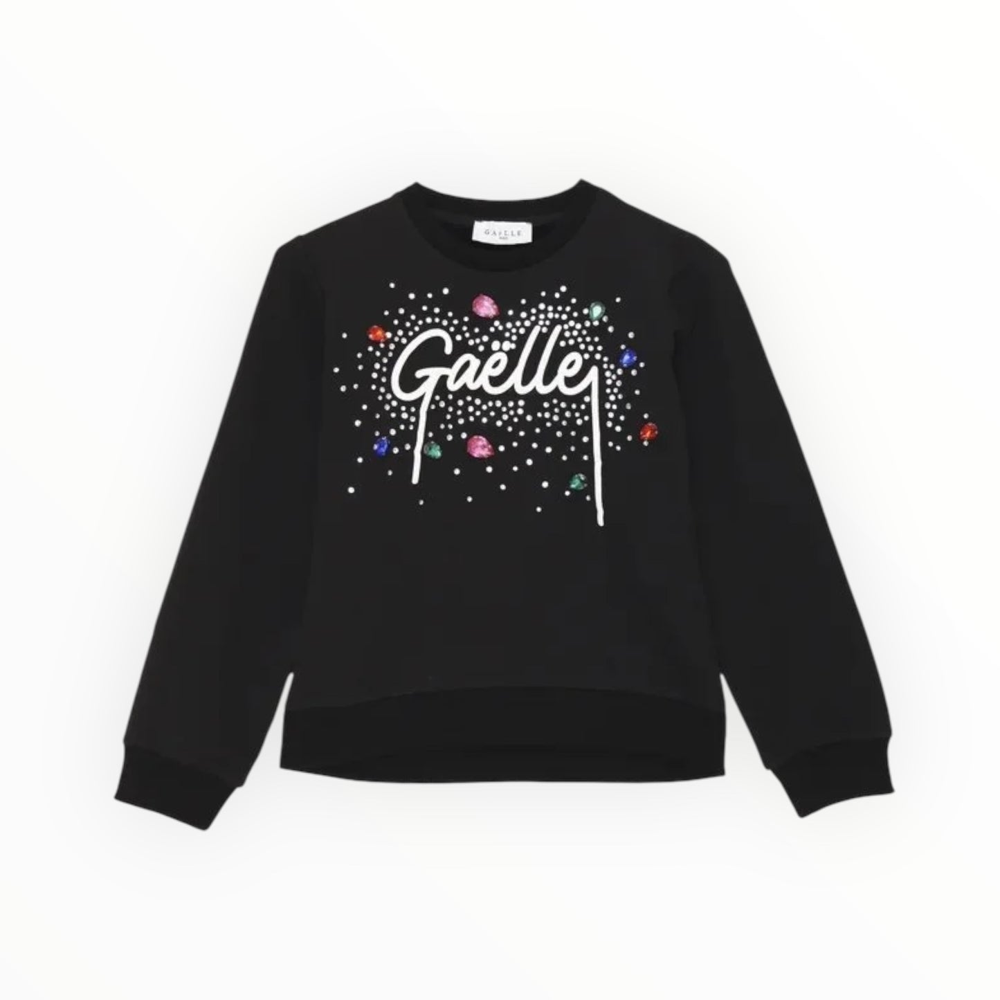 Felpa Gaelle con strass e pietre