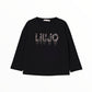 T-shirt Liu Jo con strass e fiocchetto