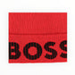 Cappello Rosso Con Risvolto Boss