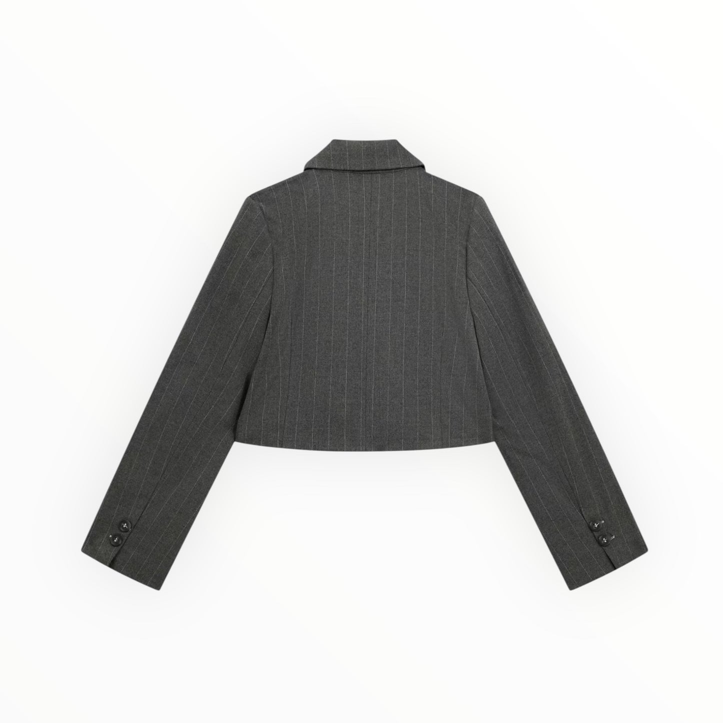 Giacca crop gessata Guess