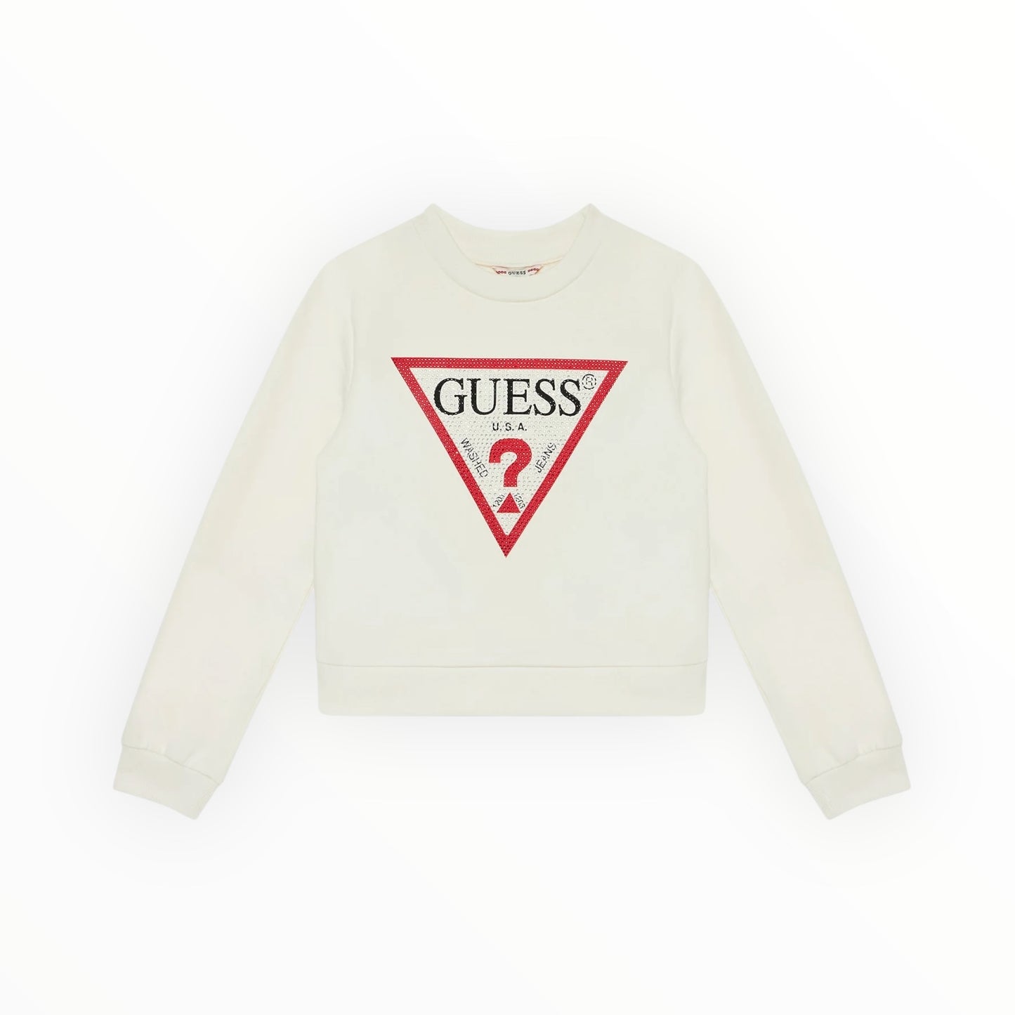 Felpa con strass modello scatola Guess