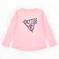 T-shirt Guess paillettes rosa