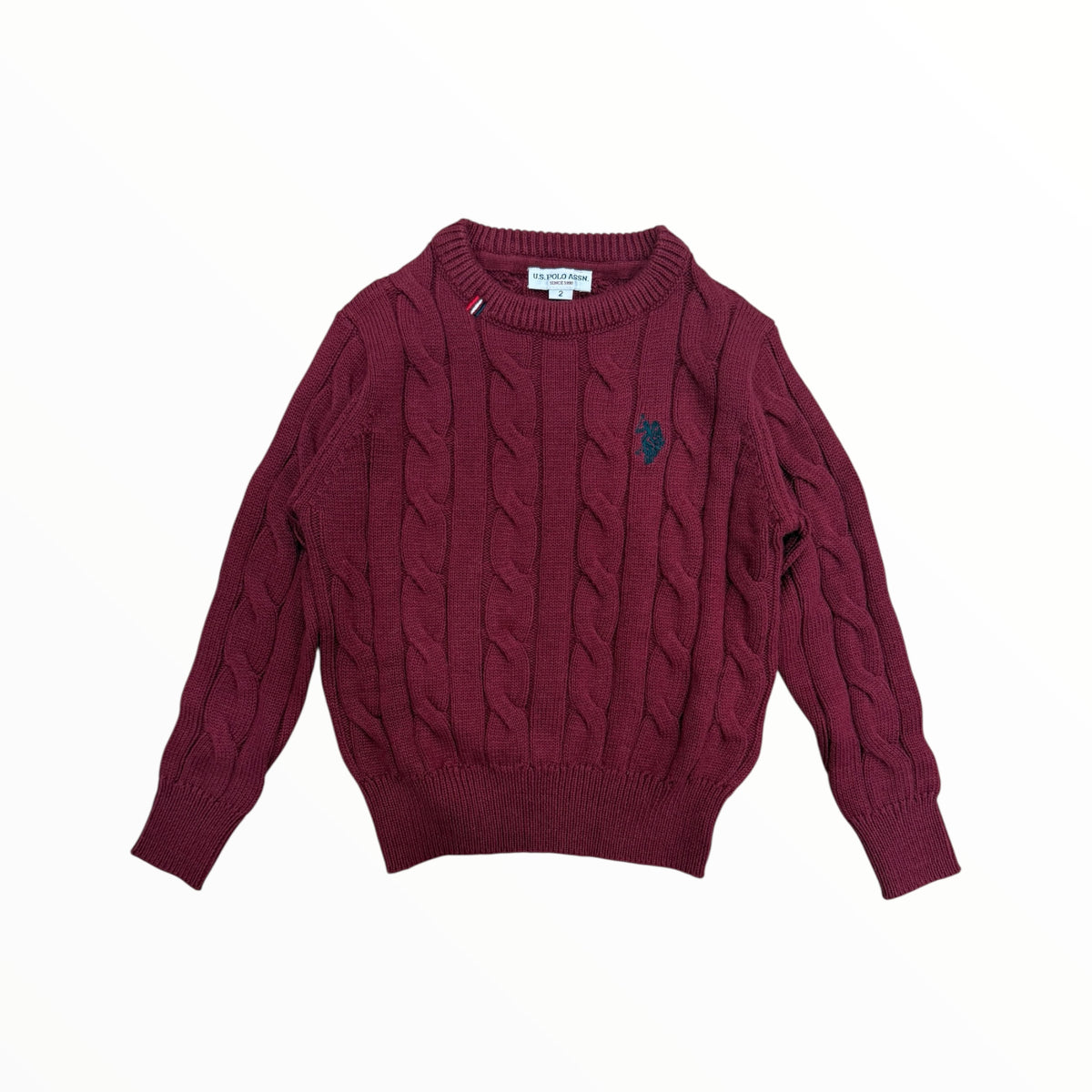 Maglione US Polo con trecce