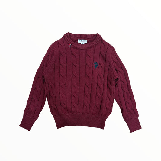 Maglione US Polo con trecce
