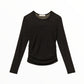 T-Shirt Twinset in tulle con arricciatura