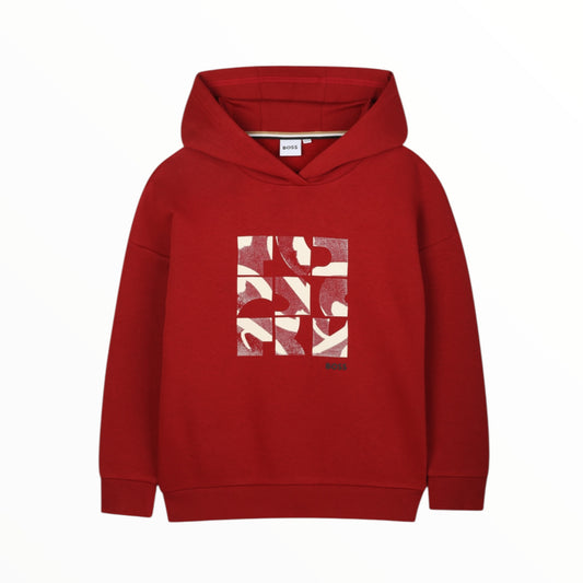 Felpa rosso/bordeaux Boss