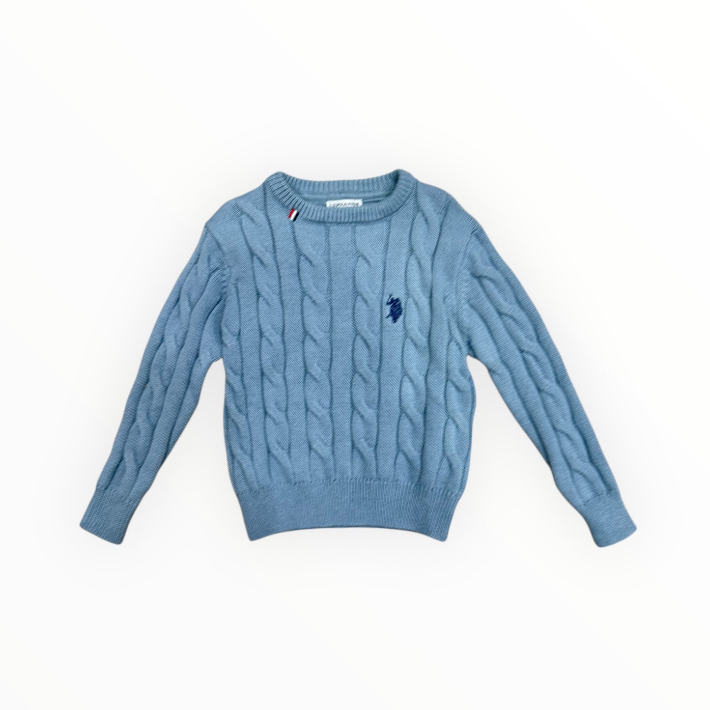 Maglione intrecciato Us Polo carta da zucchero