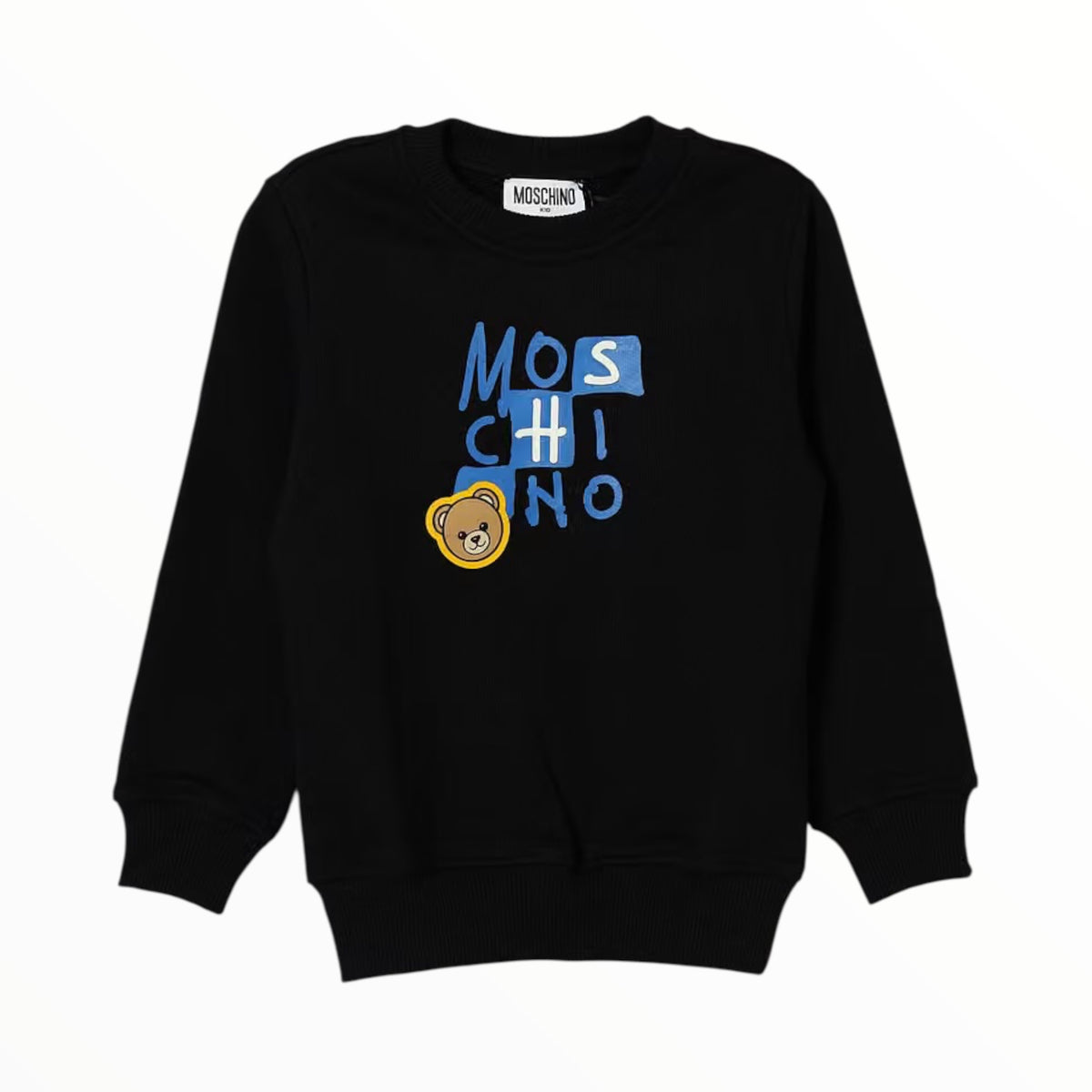 Felpa garzata Moschino nera