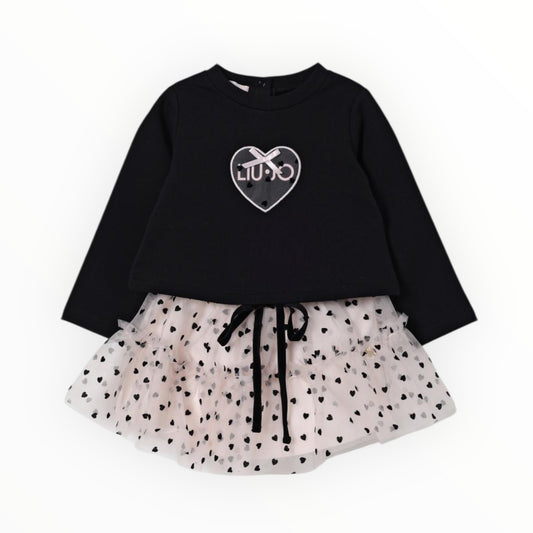 Completo in tulle cuori neonata Liu Jo