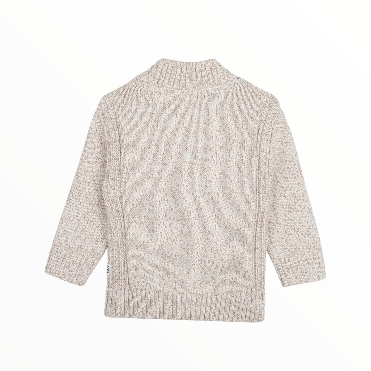 Maglione Boss beige con zip